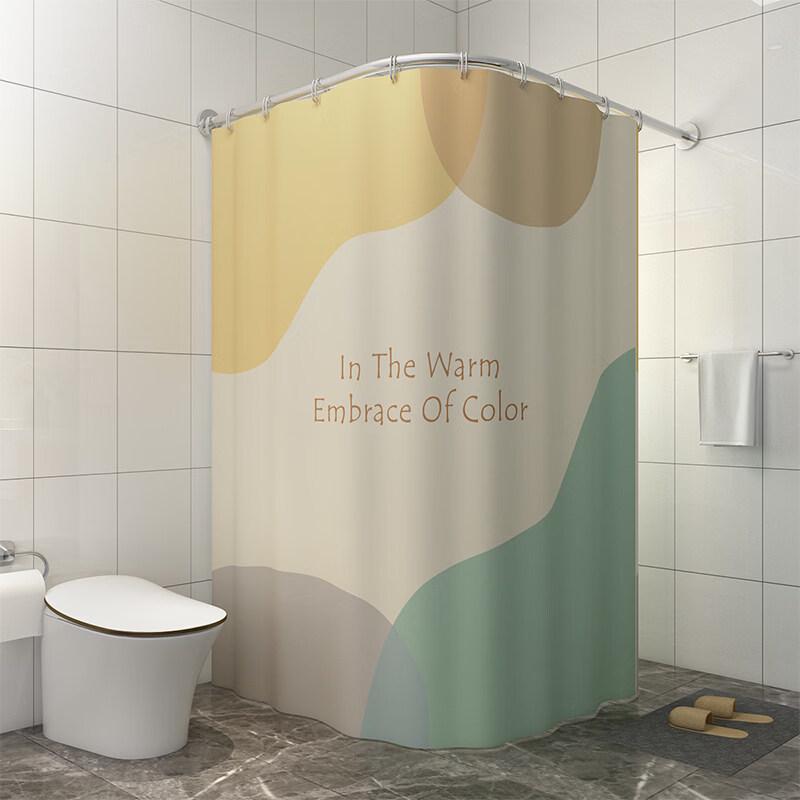 LIEI EVA Waterproof Shower Curtain Set