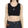 Loewe Tank Tops Women's Black Crew Neck Moderate Other S359Y23X85-1100