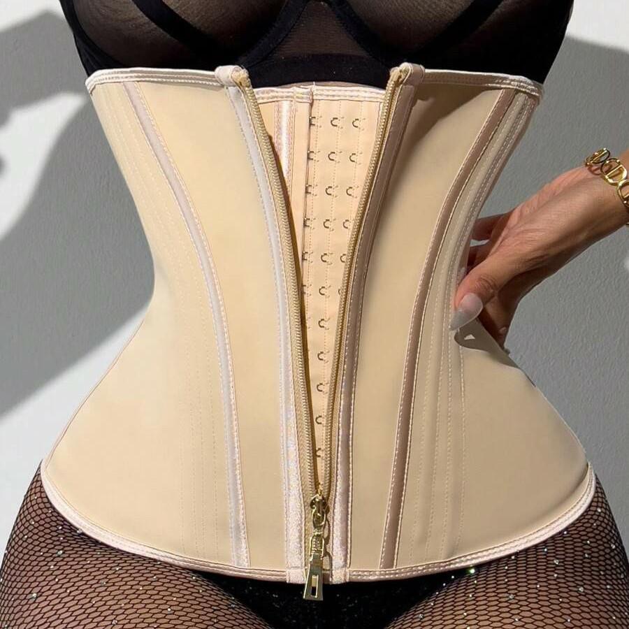 Double-Layer Latex Waist Trainer: Abdomen Control Belt for Fitness and Sweat-Inducing Shaping