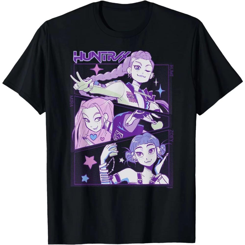 

KPop Demon Hunters Clothes Rumi T Shirt Women Men Huntrix Licensed Female T-Shirt Graphic Short Sleeve Shirt Unisex Women Summer S
