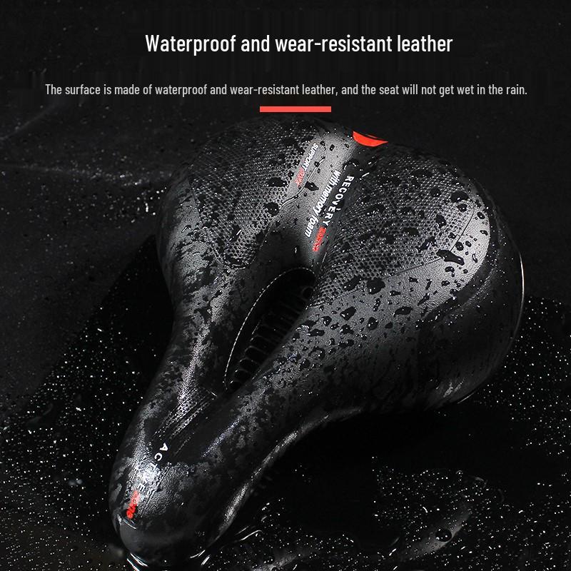 Super Soft Comfortable Bike Saddle with Seatpost & Bag
