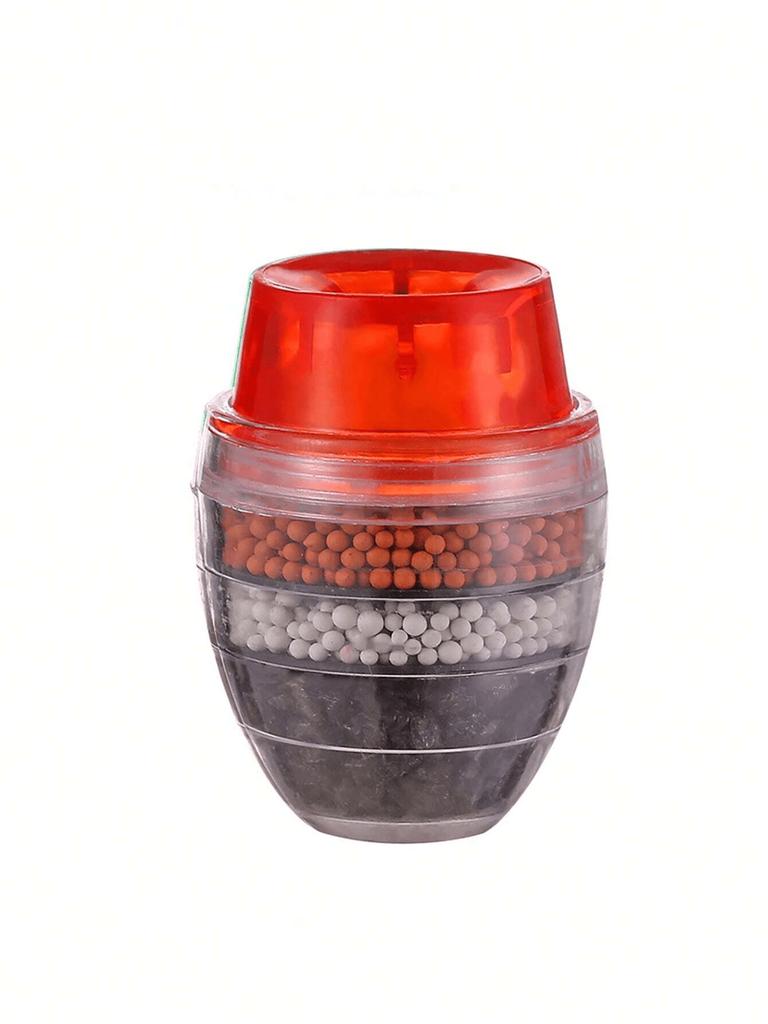 3pcs Random Color 5-layer Activated Carbon Water Filter Faucet Splitter, Suitable for Kitchen Faucets and Shower Heads