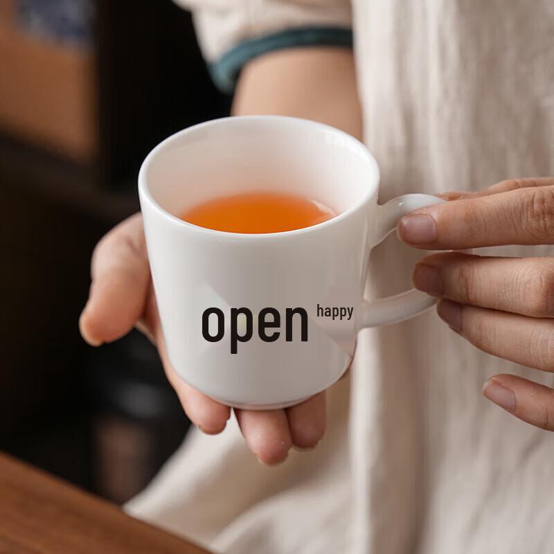 NHZHIW Moderne weiße Keramiktasse