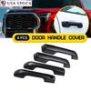 4pcs Matte Black Car Exterior Door Handle Cover Trim For Toyota Tundra -2024