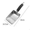 Cat Litter Scoop Kitten Poop Lifter Long Handle Comfortable Gripping Kitty Metal for Pets