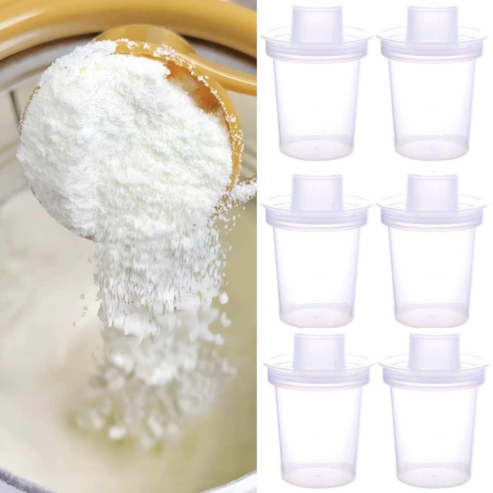 

6PCS Transparent Milk Powder Container Moisture-proof Baby Formula Box Newborn 6PCS