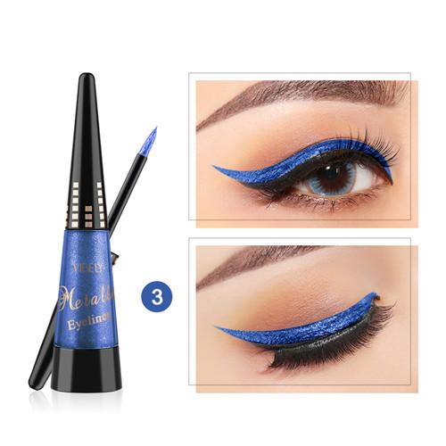 Pearlescent Color Eyeliner Waterproof Long-lasting Non-smudge Bright Shiny Sequin Diamond Liquid Eyeliner