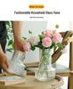 Luxury Hammered Glass Vase: Round Flower Vase & Living Room Ornament for Hydroponics