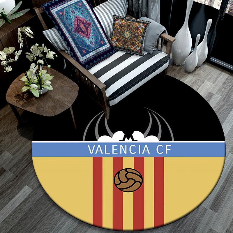 Valencia CF Round Area Rug,Carpet Rug for Living Room Bedroom Sofa Playroom Decor,Non-slip Floor Mat