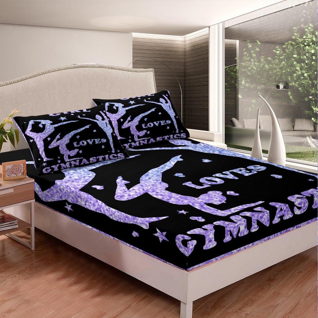 Football Pattern Mattress Three-Piece Digital Printing Mattress Bedding Set Adult Children