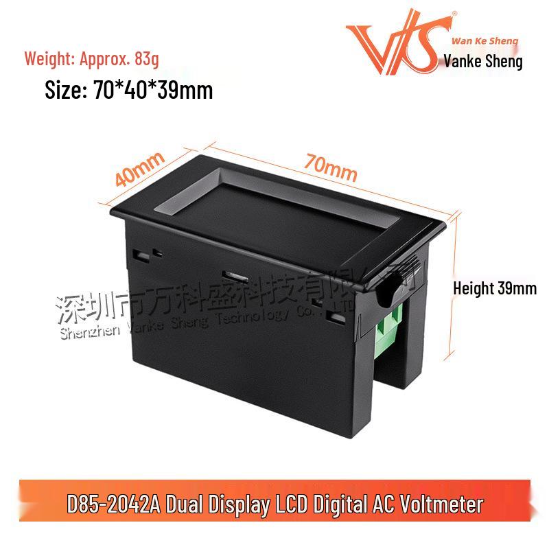 D85-2042A Duales LCD AC Voltmeter & Amperemeter 100A