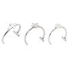 Not Piercing Lip Jewelry Punk Clip on Lip Rings Unique Body Accessory Gothic Design Stainless Steel Texture for Daily