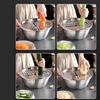 Multifunctional Stainless Steel Grater Basin Thick 3 In 1 Colanders Basin Grater Strainer and Drain Basket Salad Maker