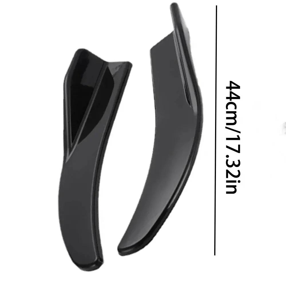 1Pair Car Bag Corner Bumper Spoiler Front Rear Lip Anti-Collision Universal Car Side Skirt Anti Collision Rear Corner Accessory