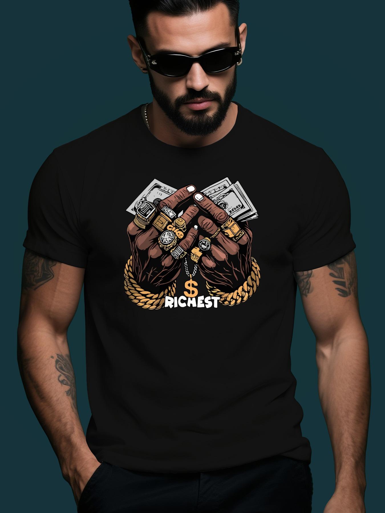 Hand Holding Money Illustration Trendy Streetwear Summer ... M