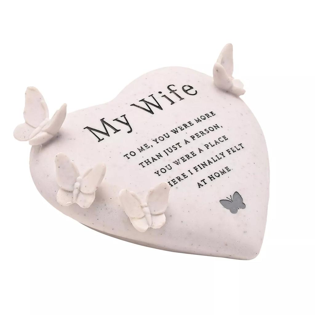 Celebrations Thoughts Of You My Wife Butterfly Graveside Ornament