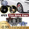 For VOLKSWAGEN VW For Volkswagen Touran Polo Tiguan Passat Jetta GTI R Line Golf Beetle Vento Car Wheel Tire Valve Auto Stem Cap