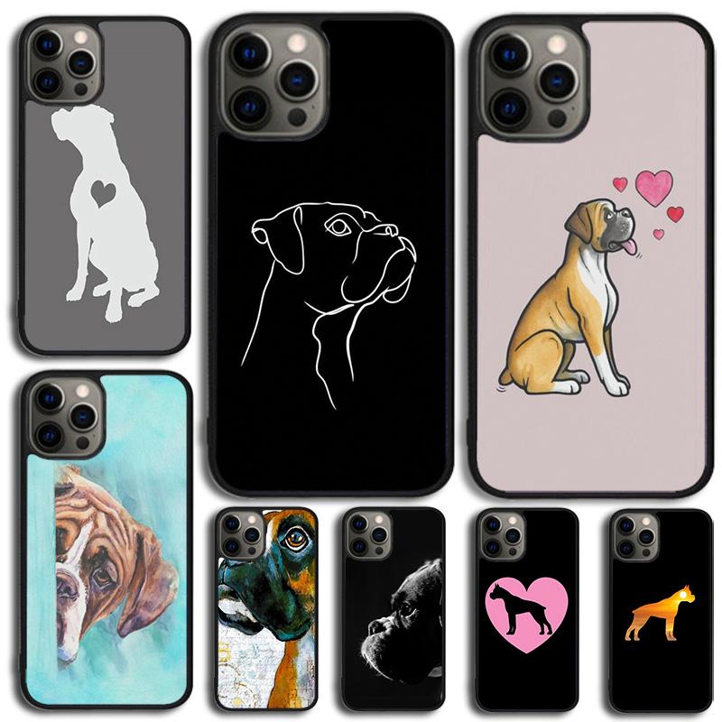 Boxer Dog Phone Case Cover For for iPhone 17 Air 16 15 14 SE 2020 11 12 13 Pro MAX Plus