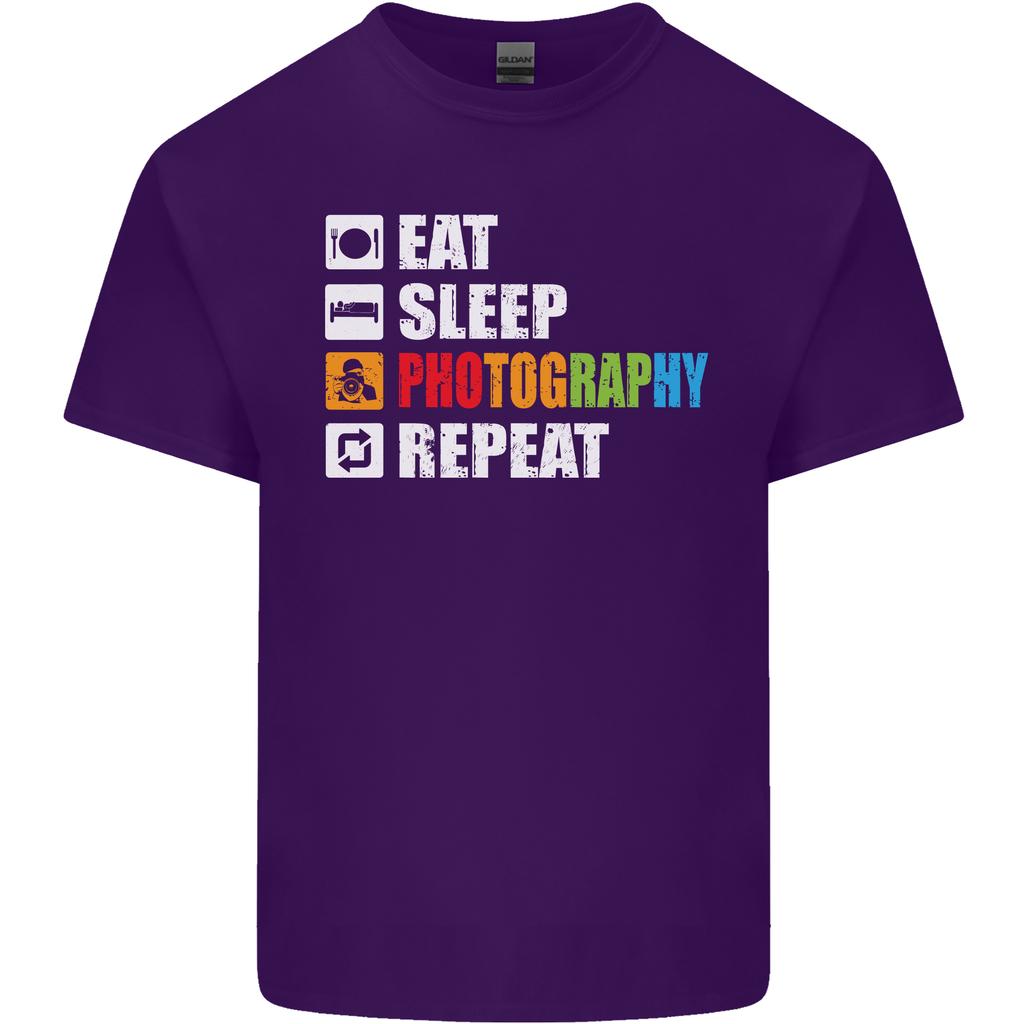 Photography Eat Sleep Photographer Funny Unisexs Light Cotton TShirt