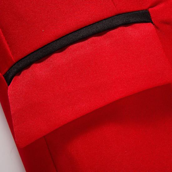 Men Suit Coat Formal Business Style Slim Fit Single Button Solid Color Cardigan Lapel Pockets Long Sleeve Satin Commute Office Groom Wedding Prom