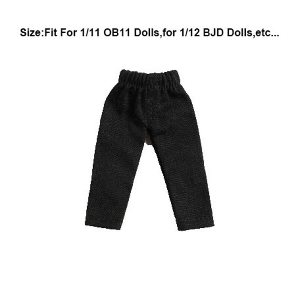 6 Colors Dolls Long Pants Doll Clothing for 1/11 OB11 Dolls for 1/12 BJD Dolls Clothes Accessories