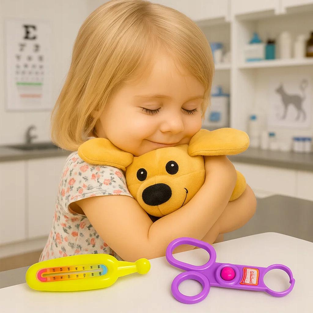 [PACZB] Small Veterinarian Dog with Kennel and Accessories 19 pcs Z3073