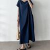 New ArrivalS Open Run Women S Linen Neck overSized Summer Maternity Long dreSS