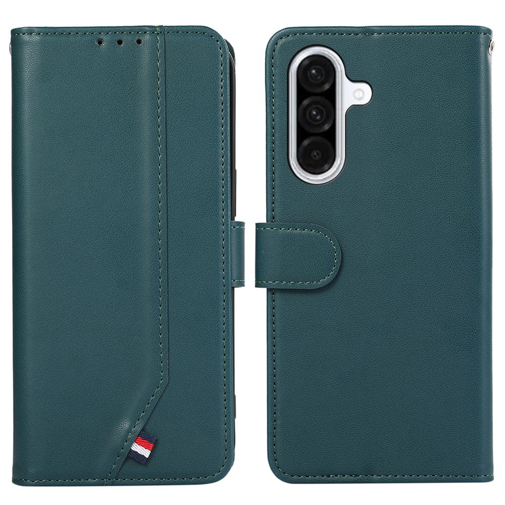 

Чехол-книжка для Samsung Galaxy A36 5G с блокировкой RFID, кожаный чехол для телефона Green