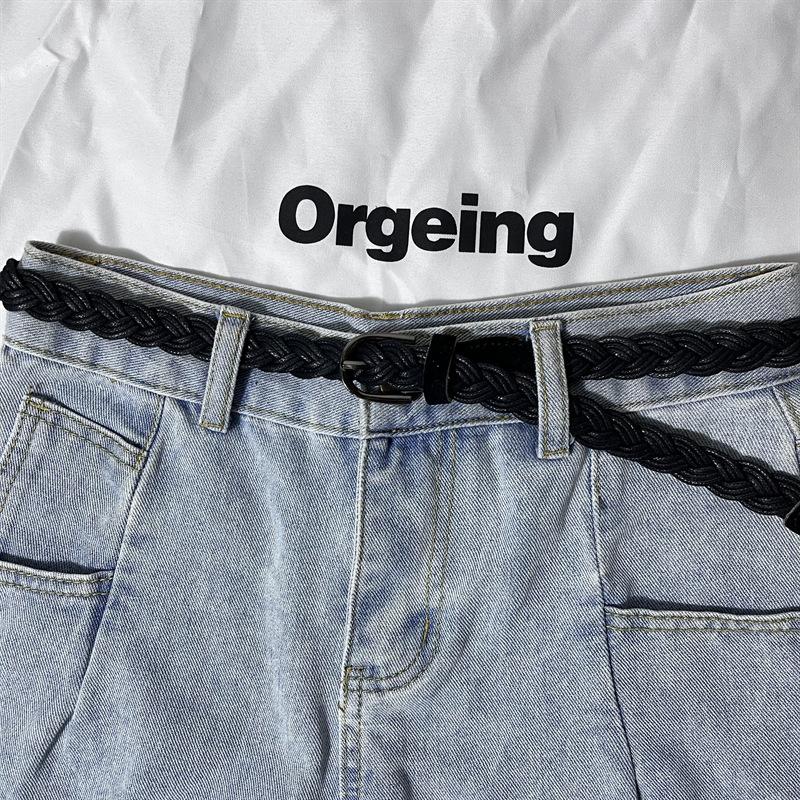 

Colored Fashionable Coffee Weaved Belt For Women Ideal For Dresses And Outfits Dark Black