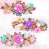 Korean Rhinestone Spring Hair Clip - Versatile Medium/Large Size for Women
