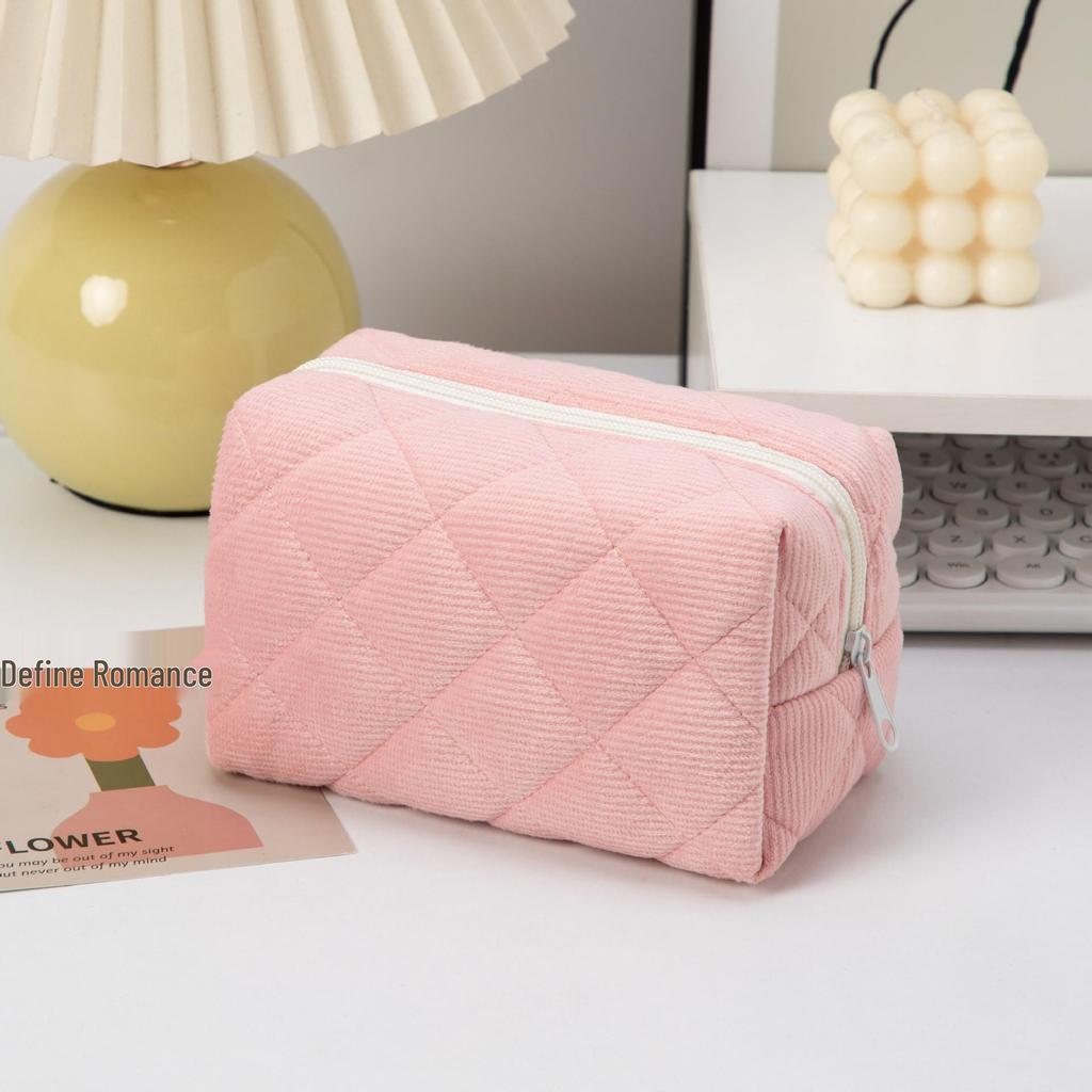 Damen Kosmetiktasche mit Blumenmuster | Lippenstift-, Kabel- und Geldbörsen-Organizer