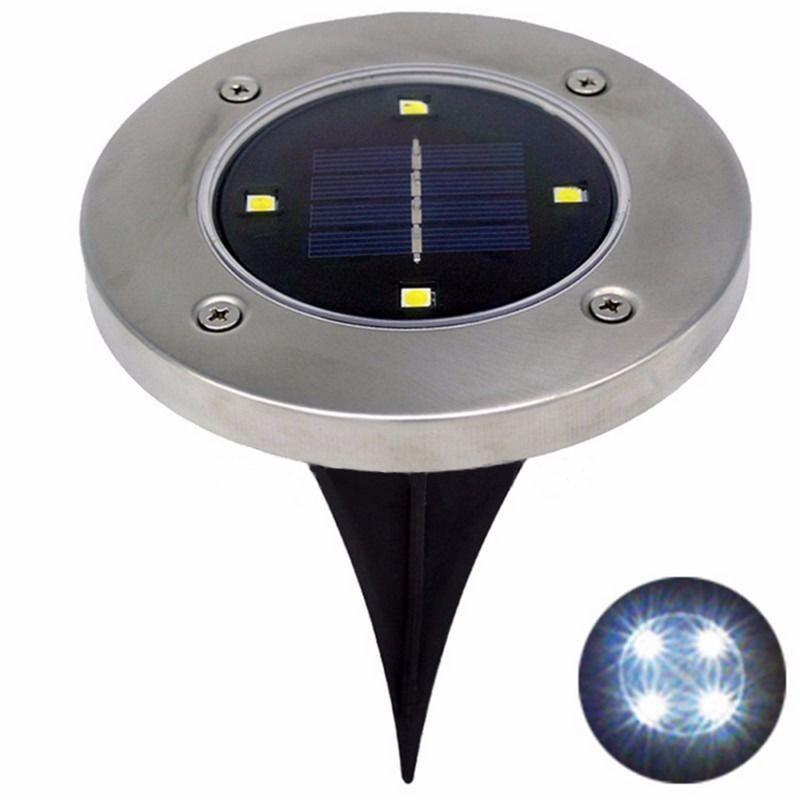 Elegant Led Solar Powered Underground Buried Light Lamp For Garden And Road Decoration