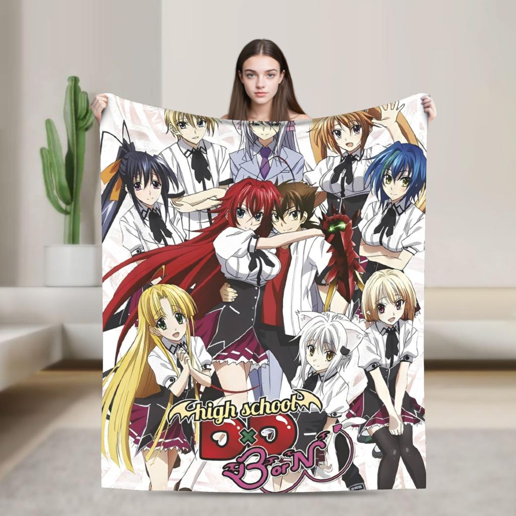 High School DxD Anime Blanket Quality Warm  Bedding Throws Autumn Travel Office Couch Chair Pattern Bedspread