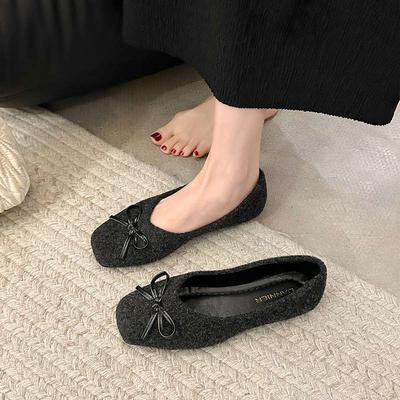 Dames schoenen grote maat 41 tot 43 brede dikke voeten 2025 nieuwe Franse Mary Jane schoenen kinder flats
