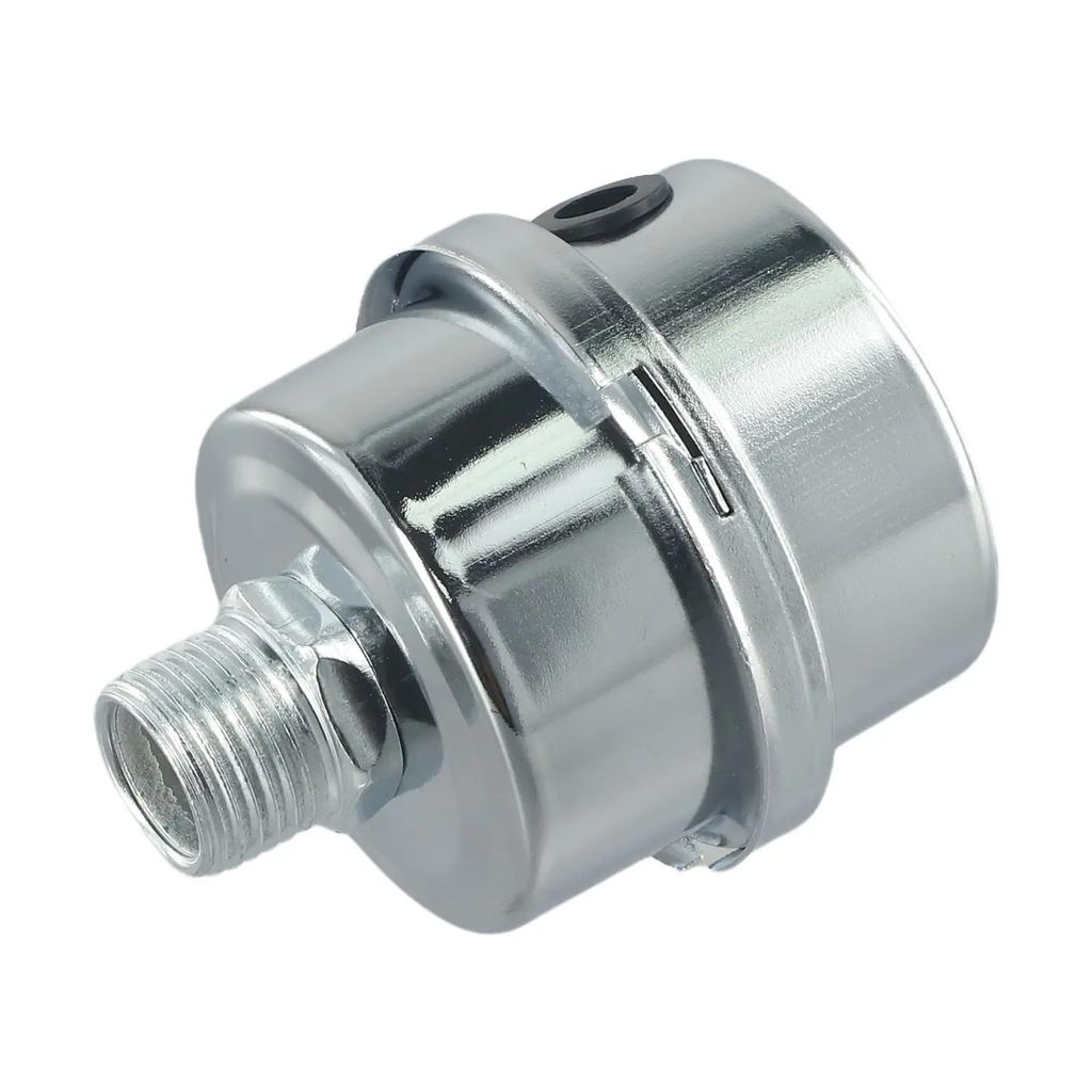12.5/16/20mm Portable Metal Air Filter Oil-Free Muffler Intake Filter Air Compressor Pump Accessories Squelch Muffler Hot