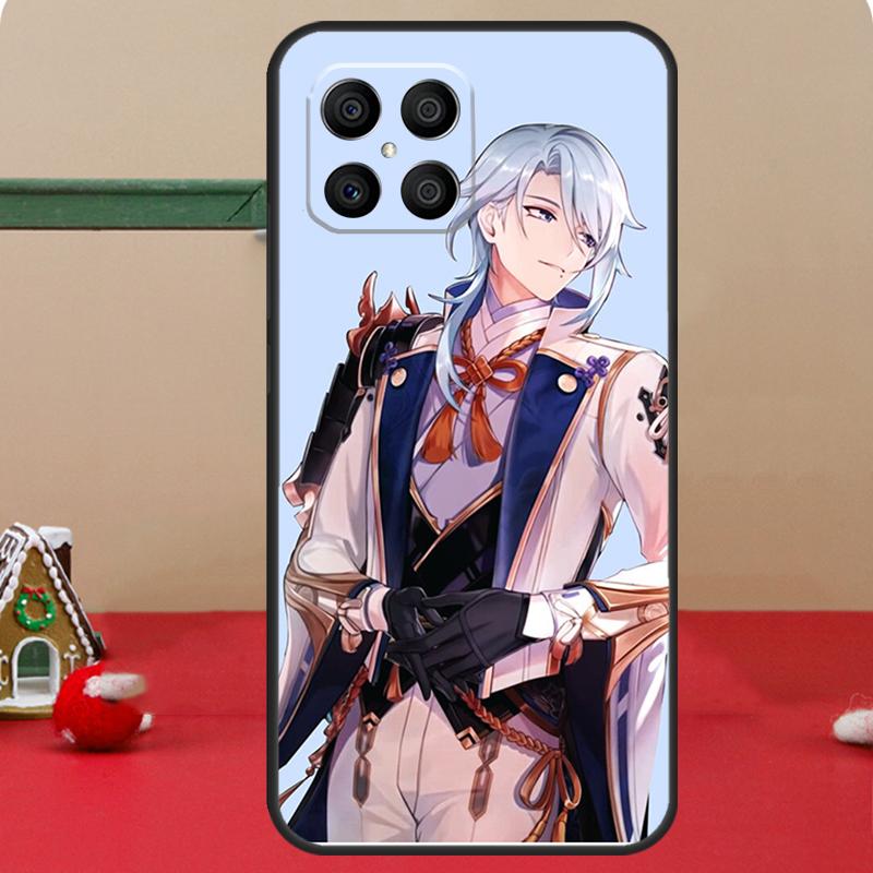Genshin Impact Kamisato Ayato Case For Honor Magic 8 7 6 Pro Honor 200 400 70 90 Lite X8c X8b X9a X9b X9c X9d Win RT Coque