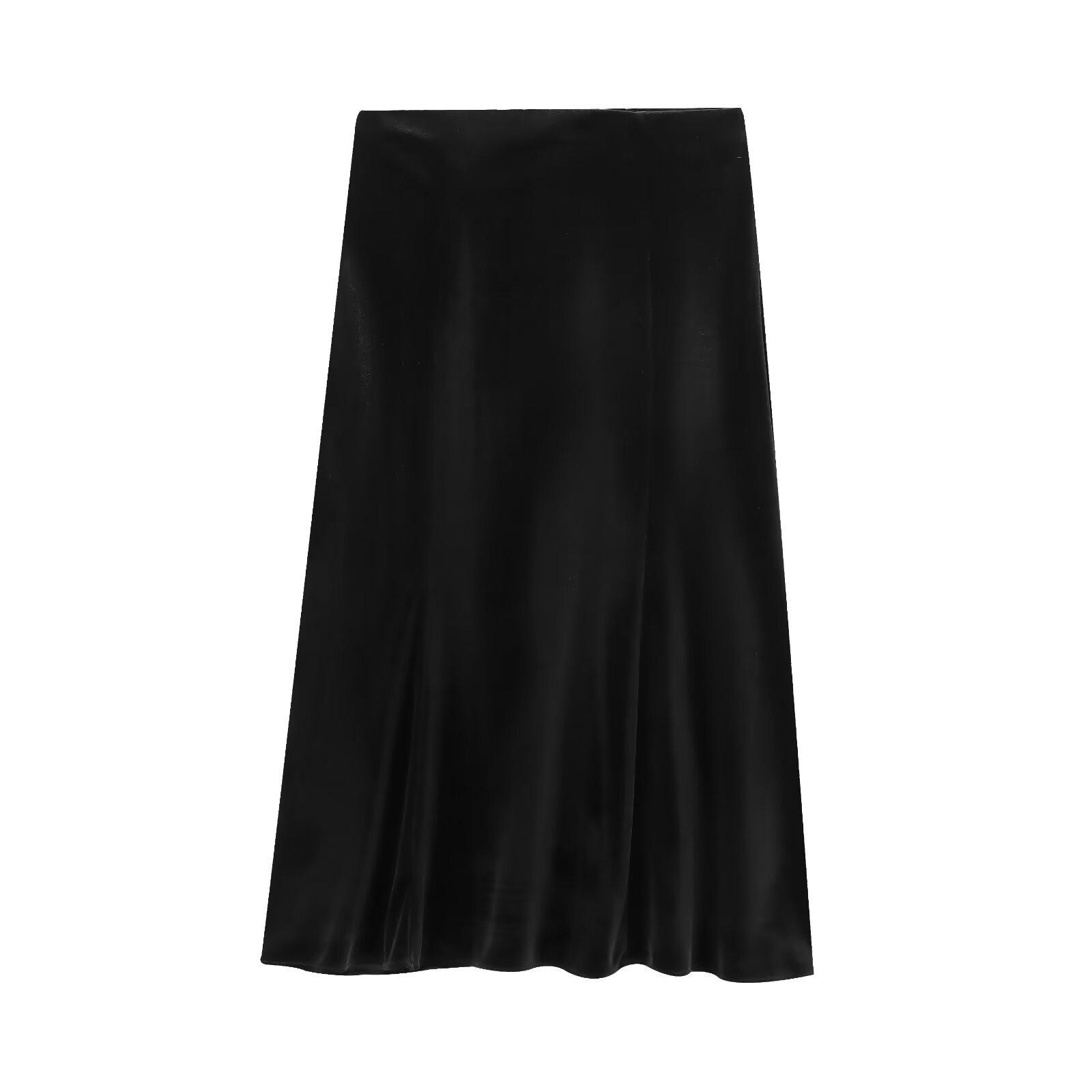 

ZARZ DIY Евро-американское бархатное мини-платье - Классическая и универсальная женская мода L чёрный