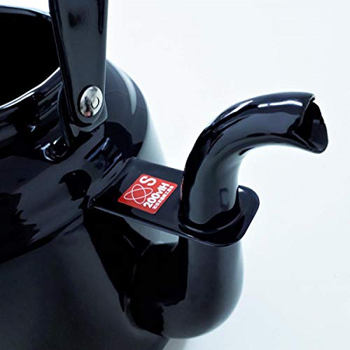 DutchWest Japan Retro Enamel Kettle, Induction Compatible, Navy, RTK-05, 2.3L