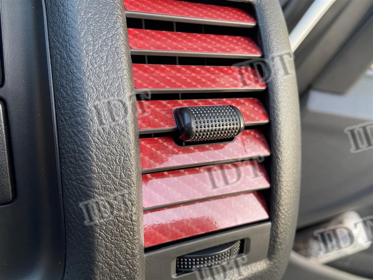 

IDT 200 Series Hiace Front Air Conditioner Louver Seat Sticker Custom Interior Sheet Interior червоний