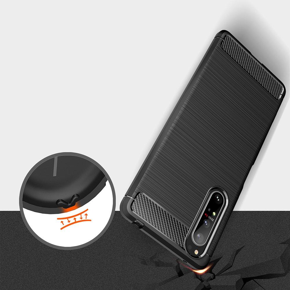 Case for Sony Xperia 1 II, Karbon, black
