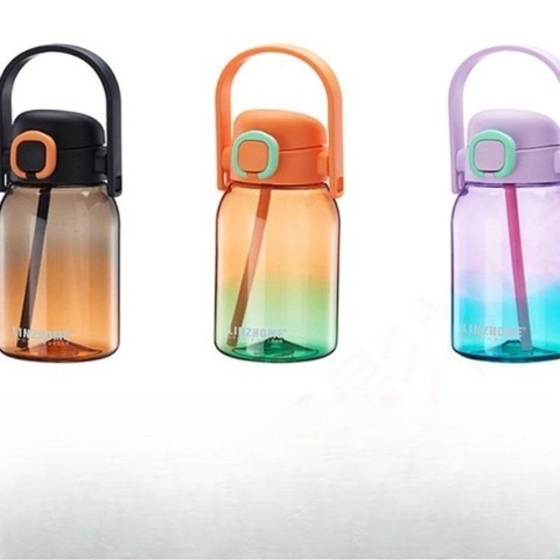 Farbverlauf Wasserbecher, ohne Lack, neue Doppeltrink-Tragflasche für Fitness, Outdoor-Sport, große Kapazität mit Skala