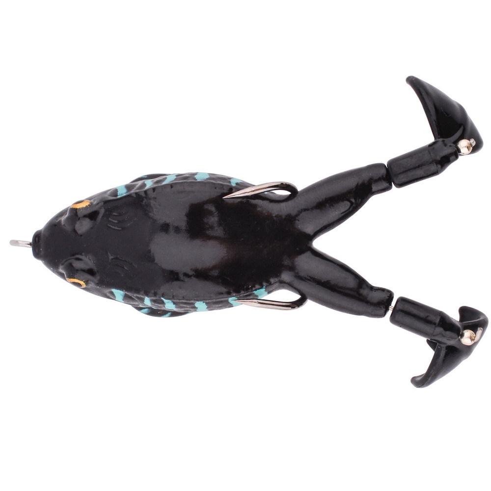 1PC Two-legged Frog Luya Soft Bait Spinning Propeller Bionic Bait Bass Black Fish Outdoor Sports Camping Fishing Activities