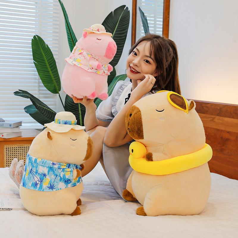 New Summer Capybara Plush Toy Kapibara Doll Large Rag Doll, Birthday Gift, Grab Doll