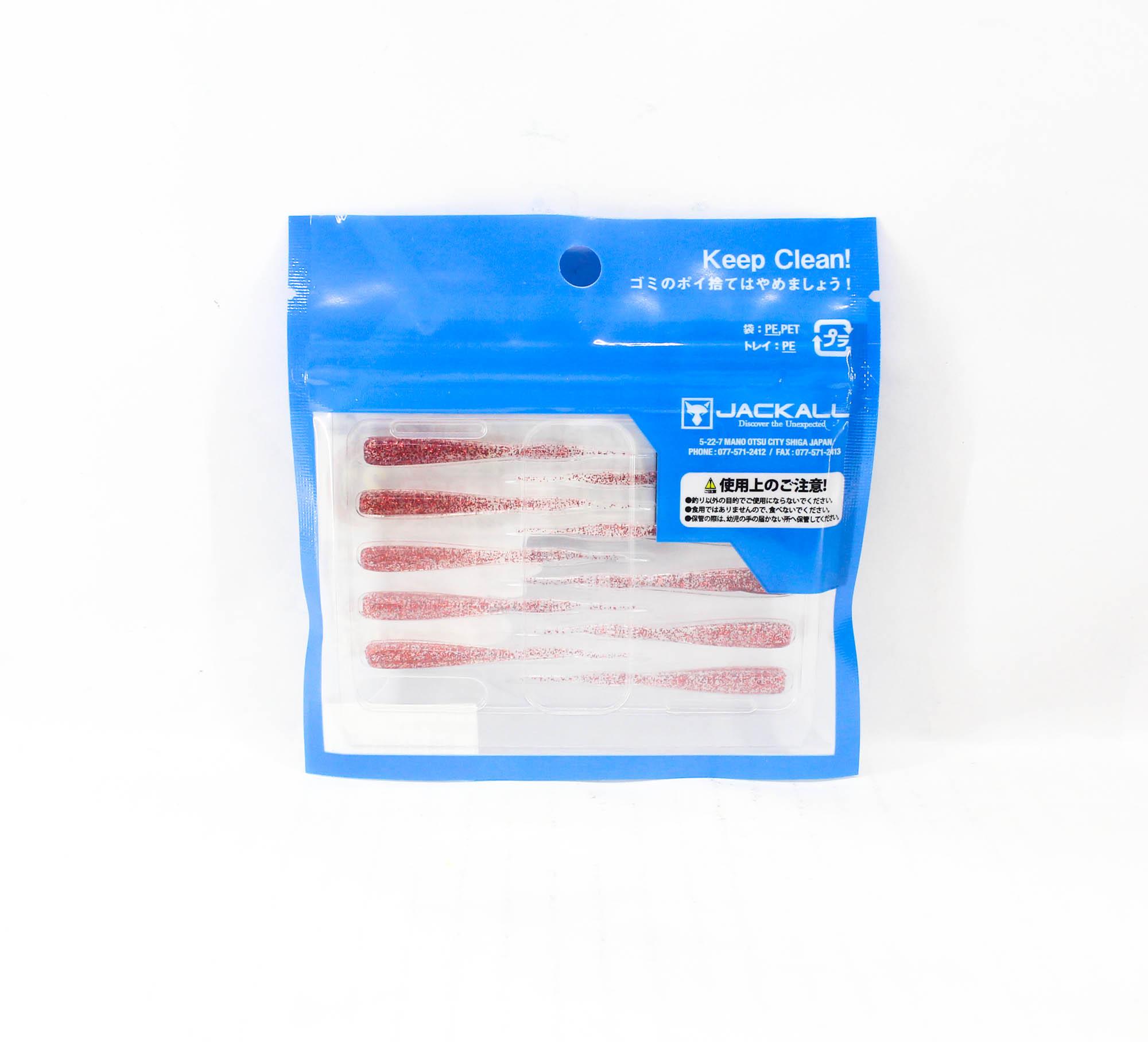 Leurre Souple Jackall Peke Tail Tide Pepper 2 Pouces - Isome Glow Crush - 10 Pièces