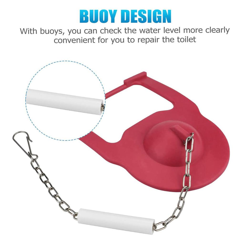 2Pcs Universals Toilet Flapper Replacement High Performance Rubber Toilet Flapper for Most Standard Toilet Tanks