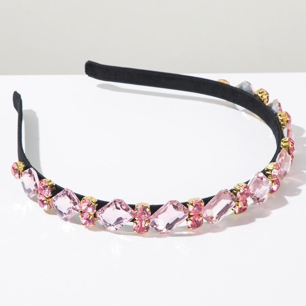 Glamorous Retro Rhinestone Headbands Elegant Sparkling Hair Hoop Narrow Women Headbands for Women
