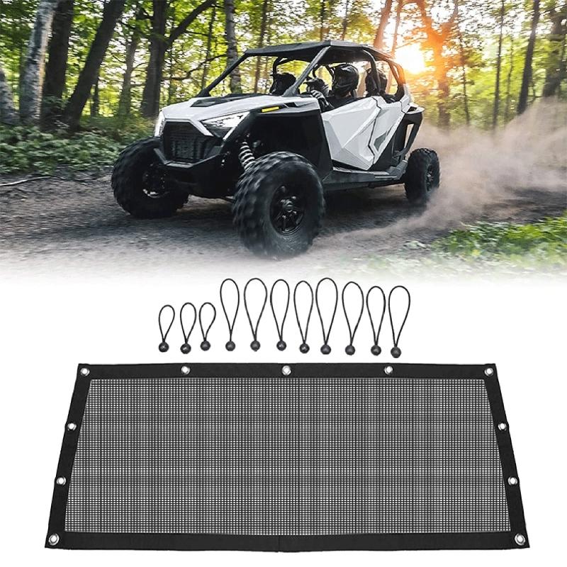 UTV Window Net Rear Window Mesh Net for PRO XP 4 Ventilated Windshield Shade Easy Installation Soft Mesh Net