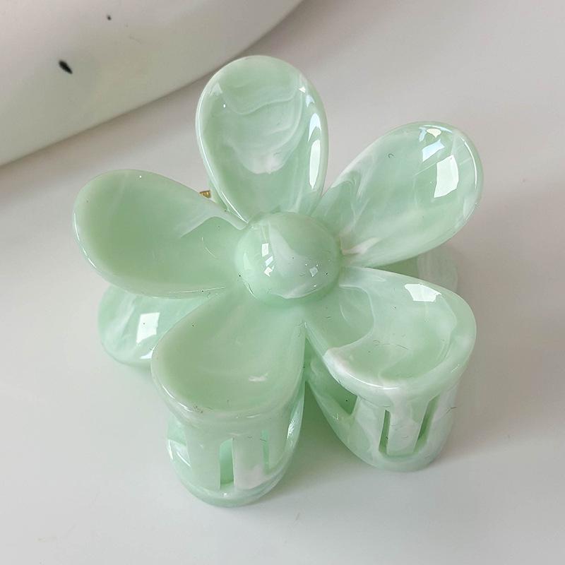 New Colorful Flower Shape Hair Claw for Women Girls Elegant Hair Clip Crab Hairpins Bath Barrettes Lady Fashion Hair Accessories