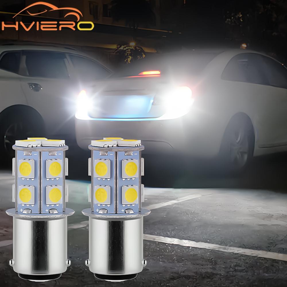 10pcs 1156 1157 Reverse Brake Car Lamps 5050 13SMD Leds Turn Signal Lights Tail Strobe Auto Day Parking Rear Trunk Bulbs DC 12V