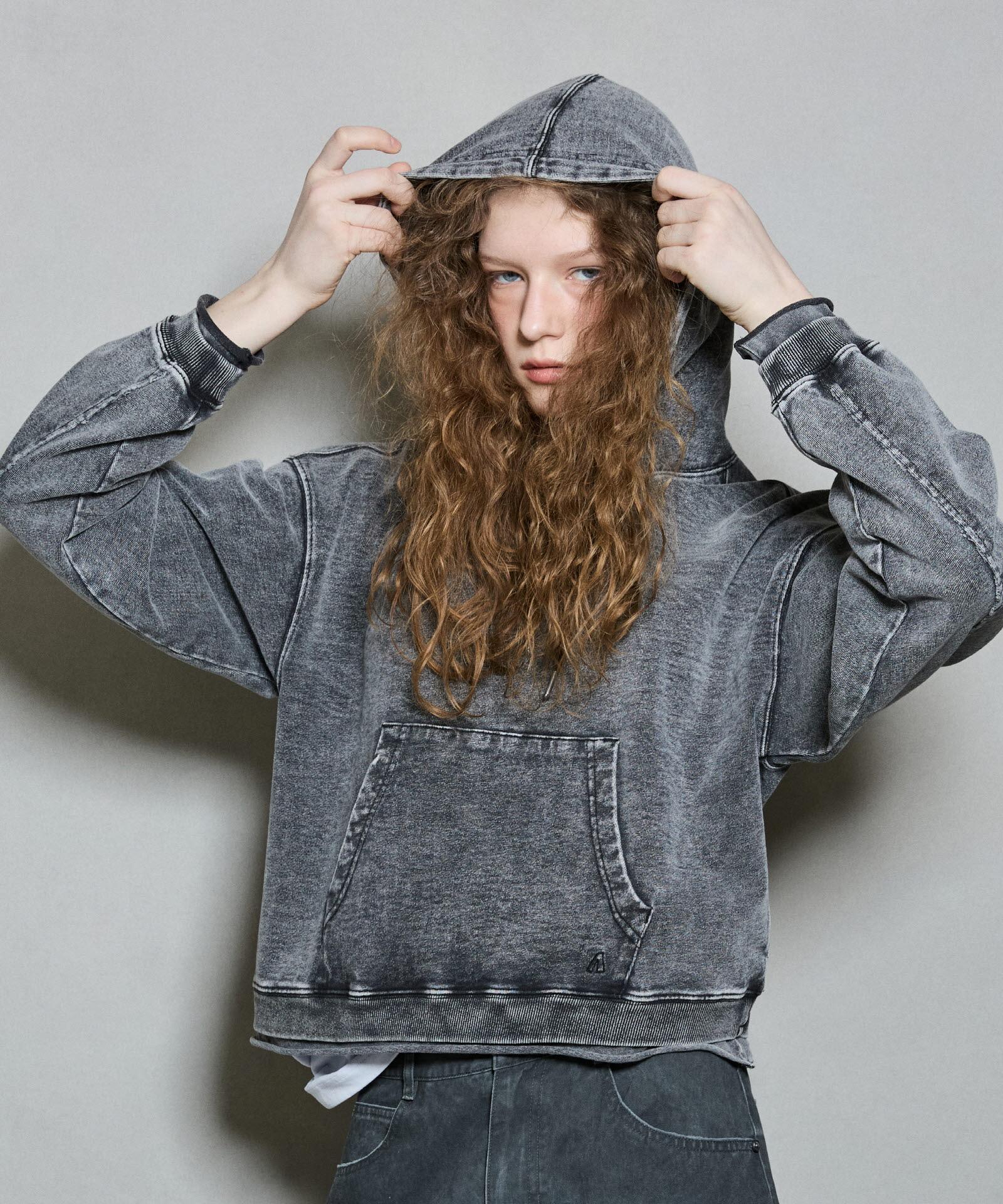 Burkeru Women S Dyed Hoodie Black Black_F